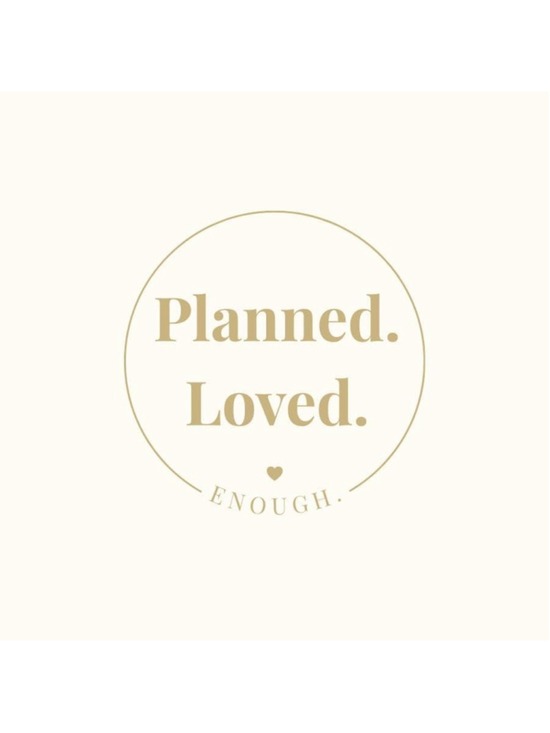 Unbranded Other - Planned. Loved. Enough. Sticker – Empowering Motherhood Vinyl Decal